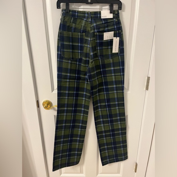 WeWoreWhat NWT Revolve High Rise Dad Jean in Classic Plaid - Picture 8 of 11